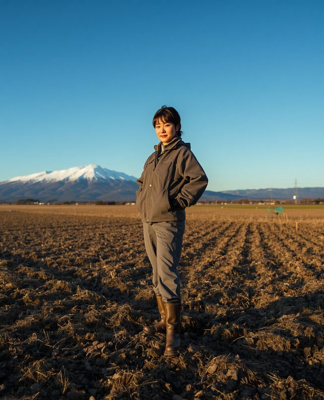 北海道の大地とはたらく人のイメージ